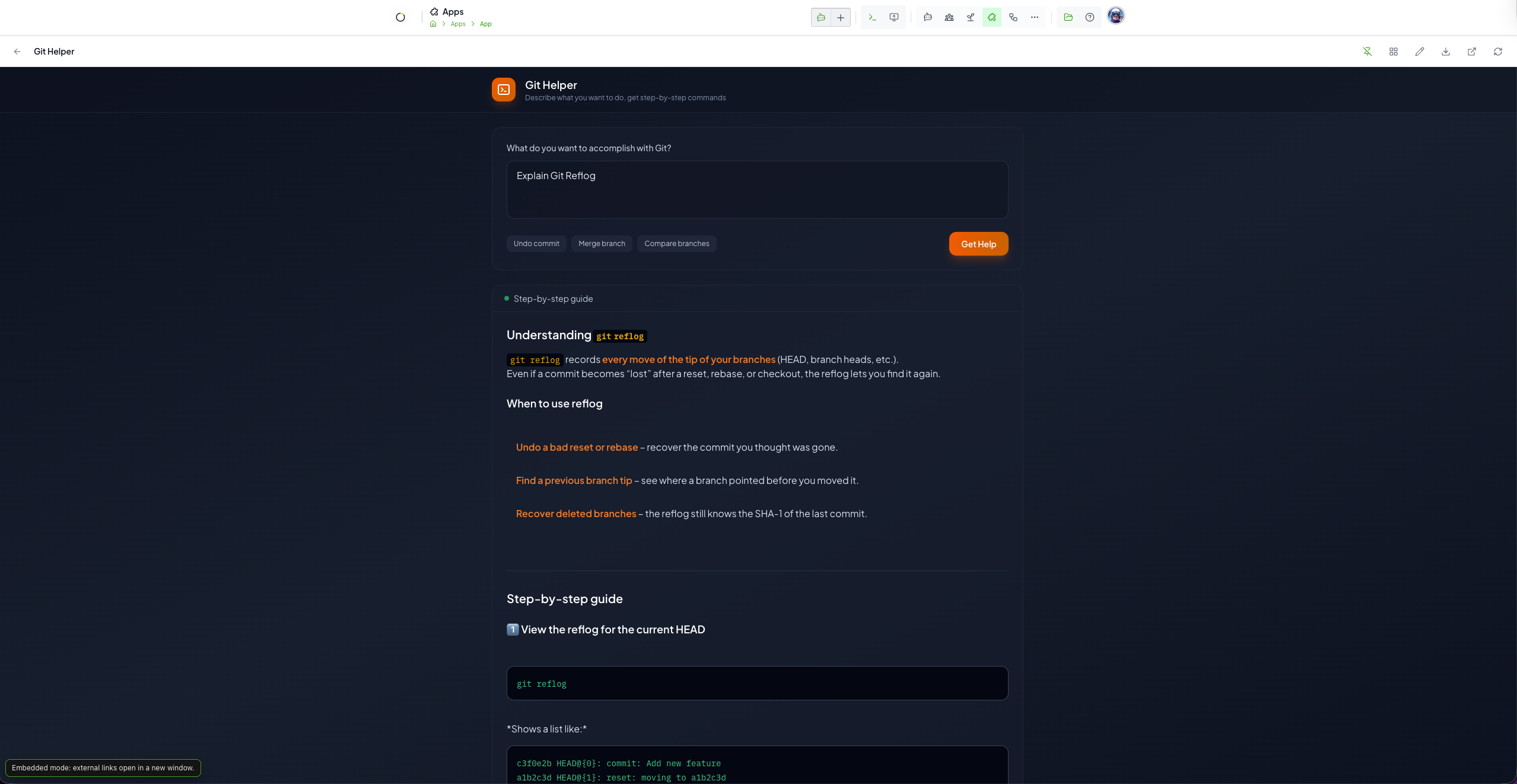 Odokai App Studio showing connected private and public extensions
